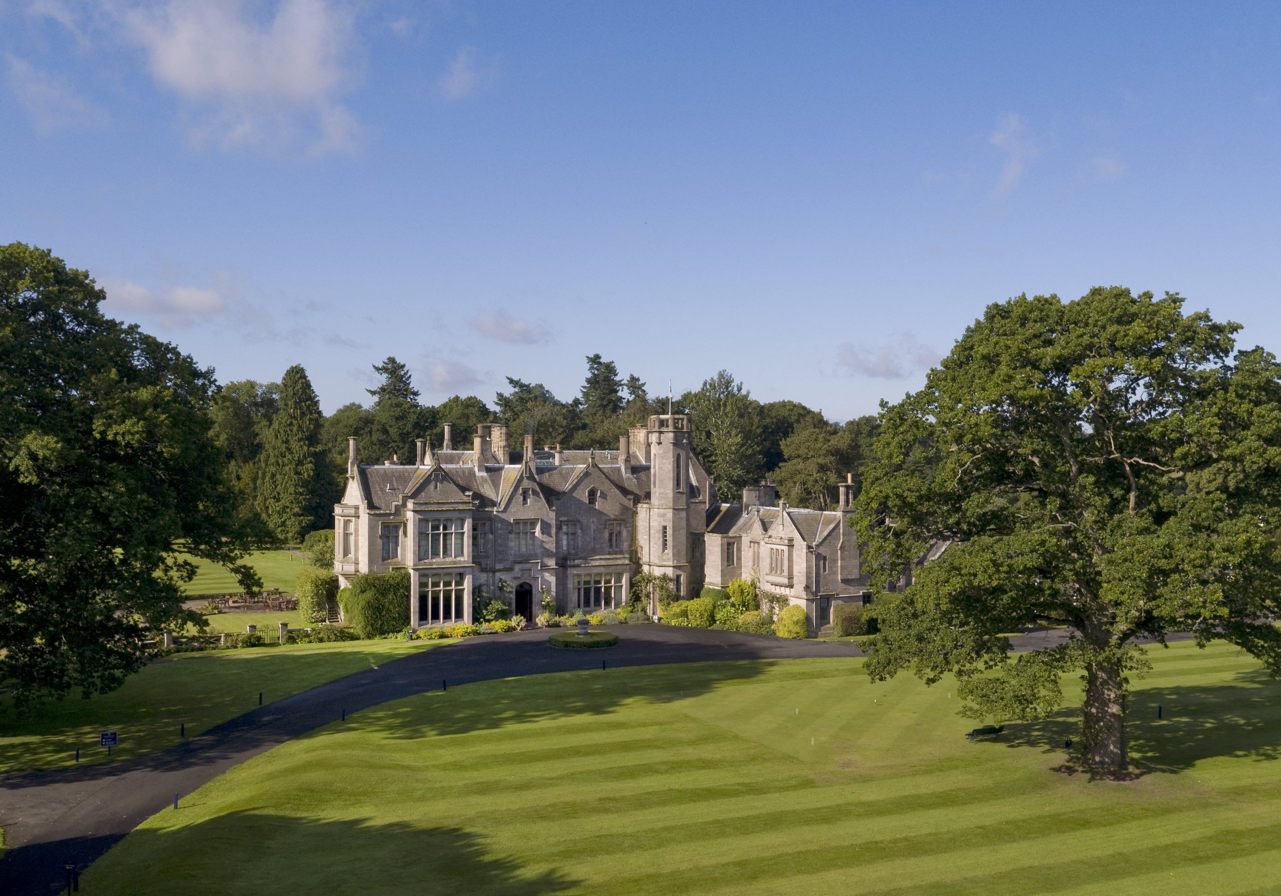 Exterior and grounds of the SCHLOSS Roxburghe hotel and golf