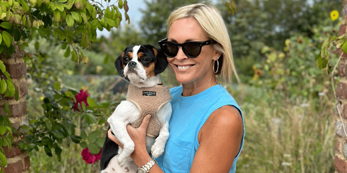 Jenni Falconer and Millie the dog
